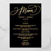 特別な日実在箔メエレガントニュー・カード 箔招待状 (正面)