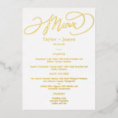 特別な日実在箔メエレガントニュー・カード 箔招待状 (正面)