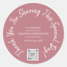 特別な日 サンクス QRコード ロゴ ローズ クラシック