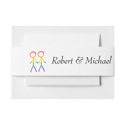 特別な日 招待状ベリーバンド (正面例)