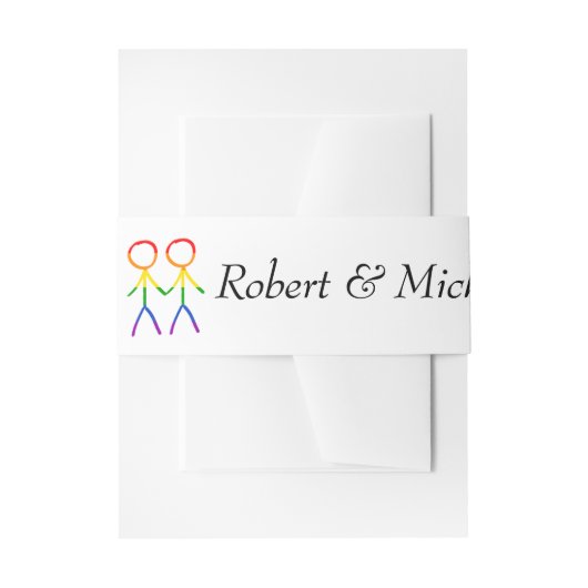 特別な日 招待状ベリーバンド (正面例)