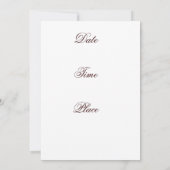 特別な日 招待状 (裏面)