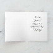 **特別な日 – 特別な誕生日 – 特別な女性** カード (内部)