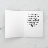 「特別な日、特別な「あなた」が言うスパニエル犬  カード (内部)