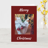 *特別な時間 – 特別な友達*メリークリスマス カード (黄色い花)