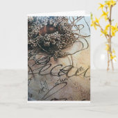 *特別な時間 – 特別な友達*メリークリスマス カード (黄色い花)