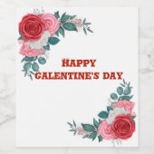 特別な機会お祝いボトル ワインラベル (シングルラベル)