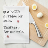 特別な機会に訪れる猫のためのワおもしろいイン キッチンタオル (四つ折り)