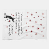 特別な機会に訪れる猫のためのワおもしろいイン キッチンタオル (横)