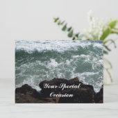 特別な機会の海またはビーチ招待状 招待状 (スタンド正面)