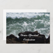 特別な機会の海またはビーチ招待状 招待状 (正面/裏面)