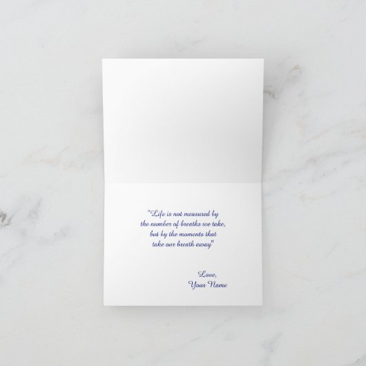 特別な機会の睡蓮メモのグリーティングカード カード (内部)