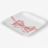 特別な機会ピンクボウ印刷紙プレート ペーパープレート (傾斜あり)
