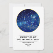 特別な母の日の星図 : あなたが生まれた夜 シーズンカード (正面)