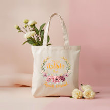 特別な母の日の花柄トートバッグ