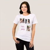 特別な母への写真コラージュ 母の日 トライブレンドTシャツ (正面全面)