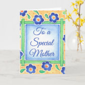 特別な母 カード (黄色い花)