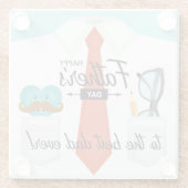 特別な父の日に最高のパパへ ガラスコースター (裏面)