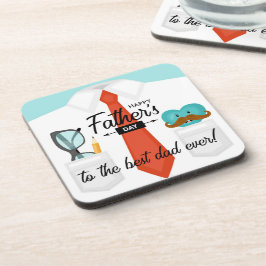 特別な父の日に最高のパパへ コースター