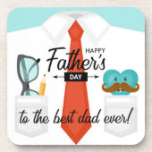 特別な父の日に最高のパパへ コースター (正面)