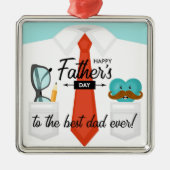 特別な父の日に最高のパパへ メタルオーナメント (正面)