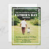 特別な父の日のサービスの写真カスタム インビテーションポストカード (正面/裏面)