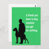 特別な犬の友人 ポストカード (正面/裏面)