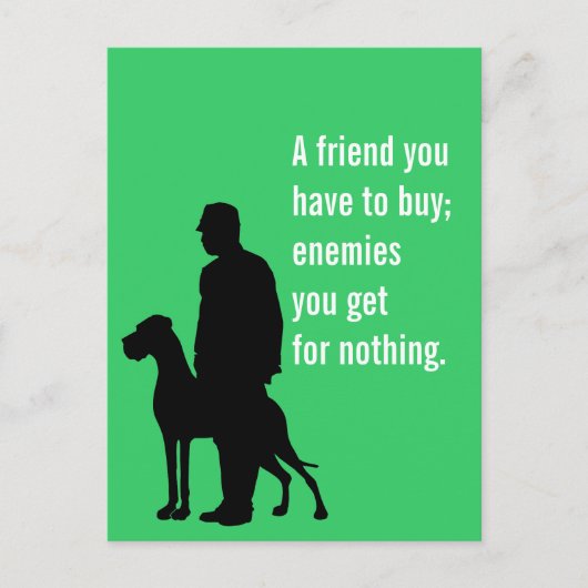 特別な犬の友人 ポストカード (正面)