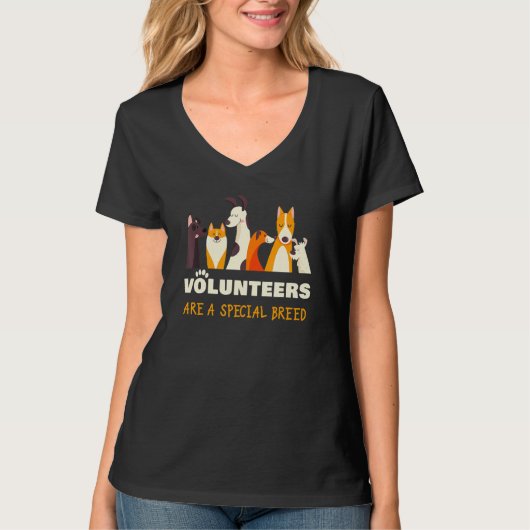特別な犬種を救うボランティア 保護犬シェルター Tシャツ (正面)