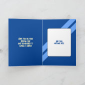 特別な甥のブルーブラックへのハッピーバースデー カード (内部)