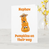 **「特別な甥**」のための特別なハロウィーン!! カード (黄色い花)