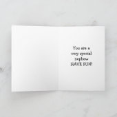 **特別な甥**メリークリスマスホリデーカード シーズンカード (内部)