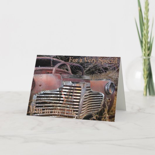 特別な男性のために カード (正面)