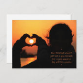 特別な瞬間 – 愛 ポストカード (正面/裏面)