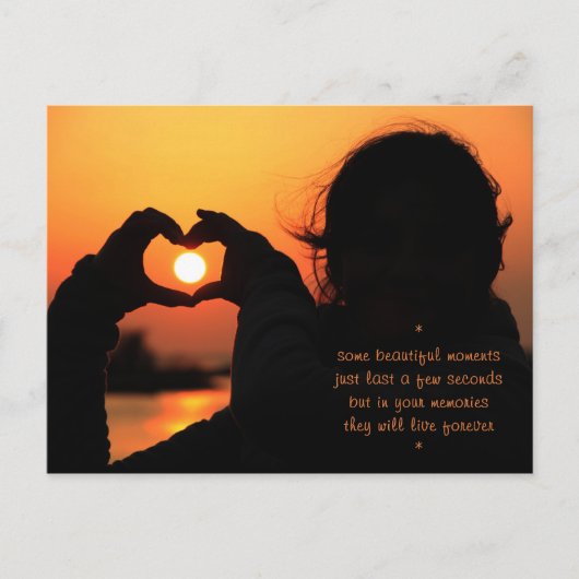 特別な瞬間 – 愛 ポストカード (正面)