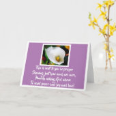 特別な祈りの言葉 カード (黄色い花)