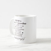 特別な祖母への母の日のプレゼントのレシピ コーヒーマグカップ (正面左)