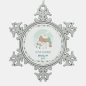 特別な祭りの思い出 スノーフレークピューターオーナメント (正面)