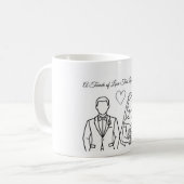 特別な結婚式のペアマグカップ コーヒーマグカップ (正面左)