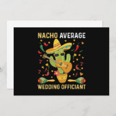 特別な結婚式の司祭 ナチョ・アベレージ メキシカンパーティー 招待状 (正面/裏面)