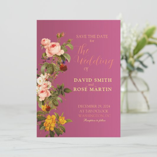 特別な結婚式の招待状でゲストに最初の印象を与える 招待状 (スタンド正面)