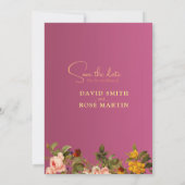 特別な結婚式の招待状で幕開けを演出 招待状 (裏面)