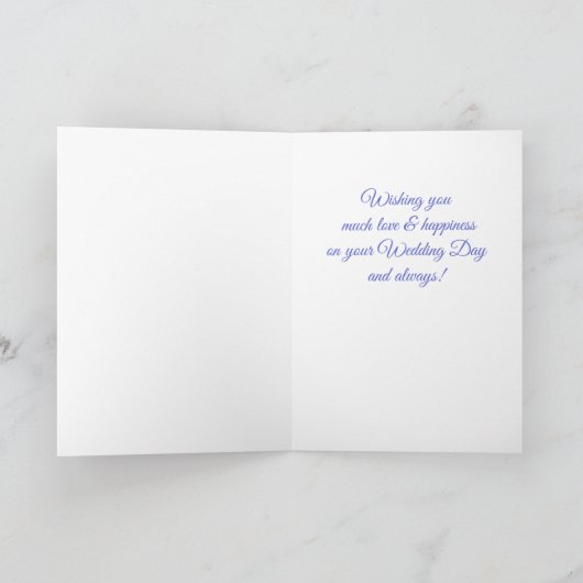 特別な結婚式の日はグリーティングカード カード (内部)