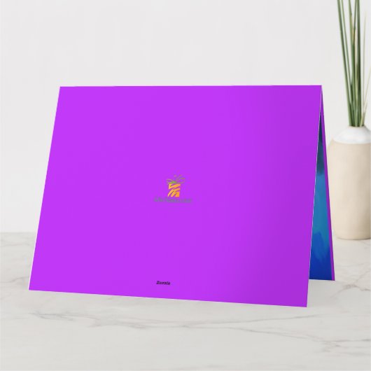 特別な絵を描時の美しい手バラ カード (裏面)