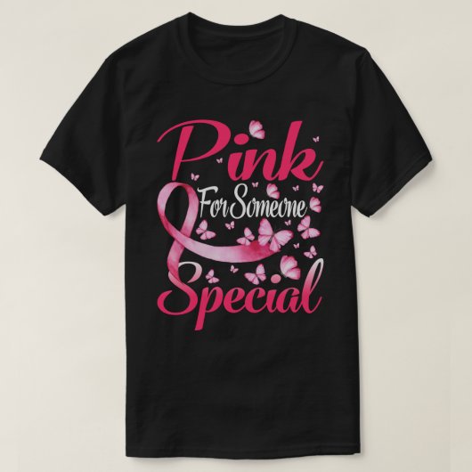 特別な胸の衣服のためのピンク Tシャツ (デザイン正面)