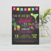 特別な花嫁のためのユニークなブライズシャワー招待状 - BL 招待状 (スタンド正面)