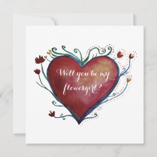 特別な花形の招待カード 招待状