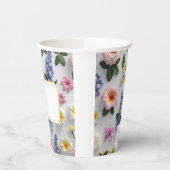 特別な行事に合わせた花のカスタマイズ 紙コップ (左)