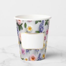 特別な行事に合わせた花のカスタマイズ 紙コップ
