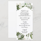 特別な行事のためのユーカリメニューテンプレート メニュー (正面/裏面)